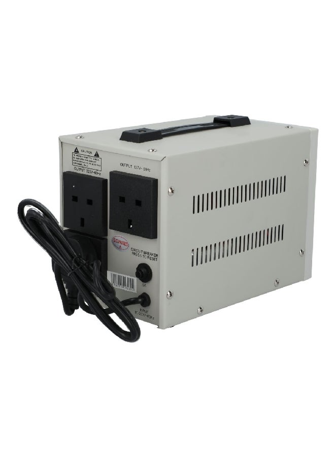 Shams 1000W 110-220V AC Automatic Voltage Regulator White 21.2 x 29.6 x 18.8 cm 22285 - Image 3